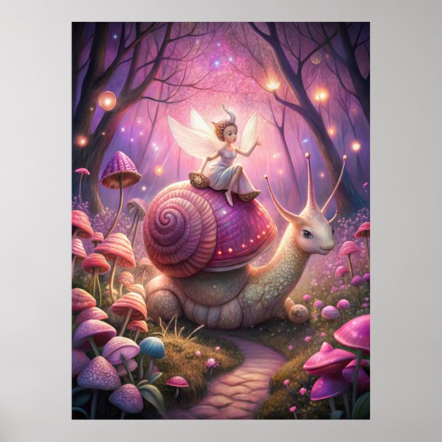 Fairy Garden Snail Poster (Vorne)