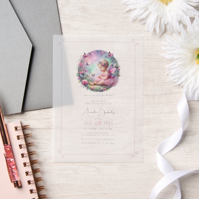 Fairy Garden Theme Flutter Liebe Babydusche (Hochzeit)