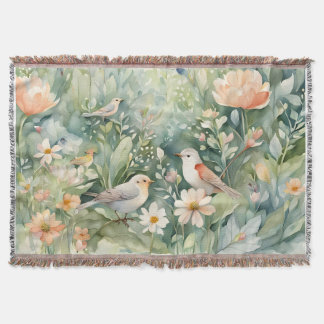 Fairy Garden Throw Blanket Decke