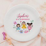 Fairy Garden Watercolor Giro del Malcantone Pappteller<br><div class="desc">Fügen Sie Ihrer Geburtstagsparty mit diesen Tellern etwas Spaß hinzu! Dieses Design wurde in Übereinstimmung mit unserer Geburtstagsparty-Kollektion "Fairy Garden Floral" entworfen und besticht durch den Namen der Geburtstagsfrau und ihr Alter auf 3 Märchenfreunden in leuchtenden, farbenfrohen Kleider, die von illustrierten Blume und Blätter umgeben sind. Klicken Sie auf "Diese...</div>