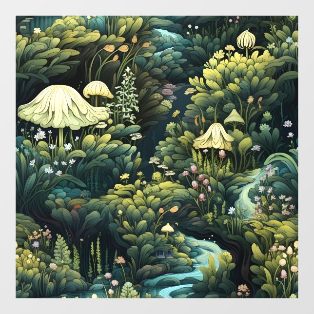 Fairy Garden Window Fensteraufkleber (Blatt)