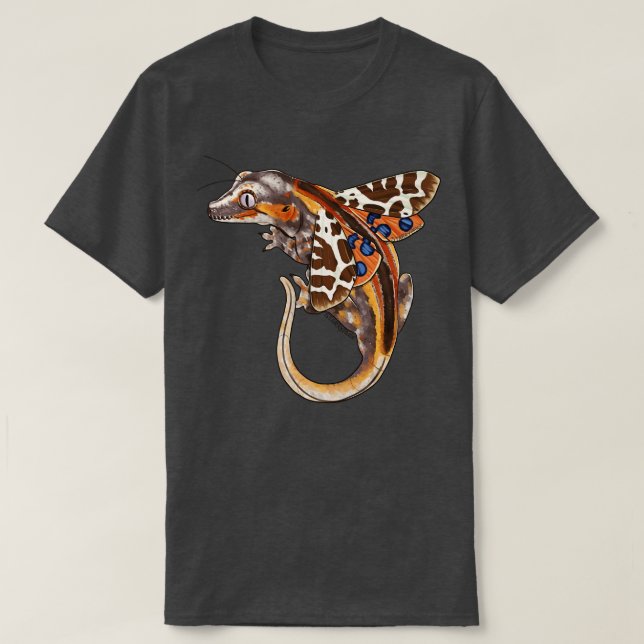 Fairy Gargoyle Gecko mit Garden Moth Wings T-Shirt (Design vorne)