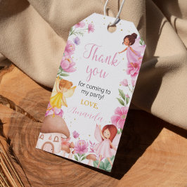 Fairy Girl Birthday Party Danke Tag Geschenkanhänger