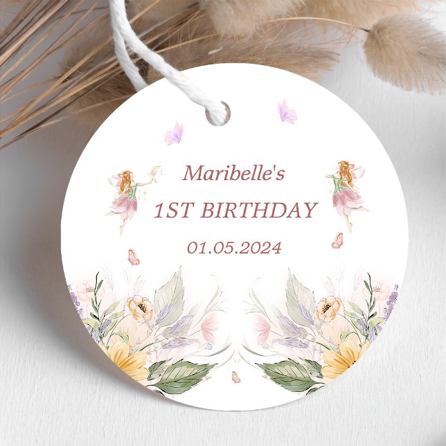 Fairy Girl Birthday Party Geschenkanhänger (Von Creator hochgeladen)