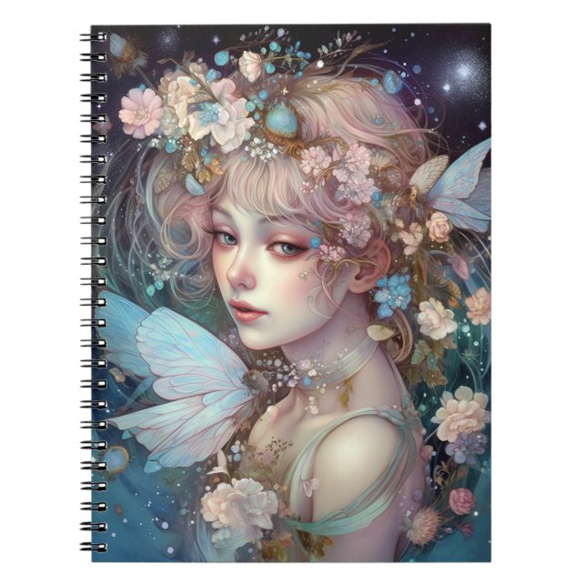 Fairy Girl Fantasy Art Notizblock (Vorderseite)