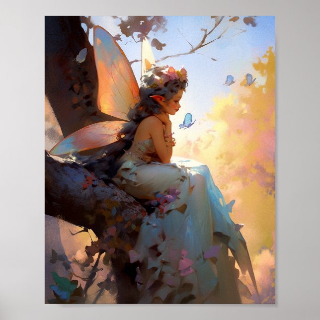 Fairy Girl Fantasy Art Poster (Vorne)