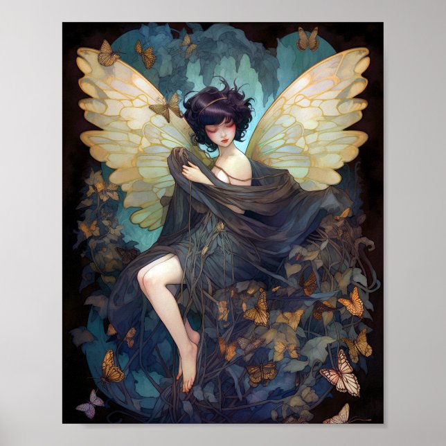 Fairy Girl Fantasy Art Poster (Vorne)