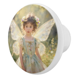 Fairy Girl with Butterfly| Fairytale Keramikknauf