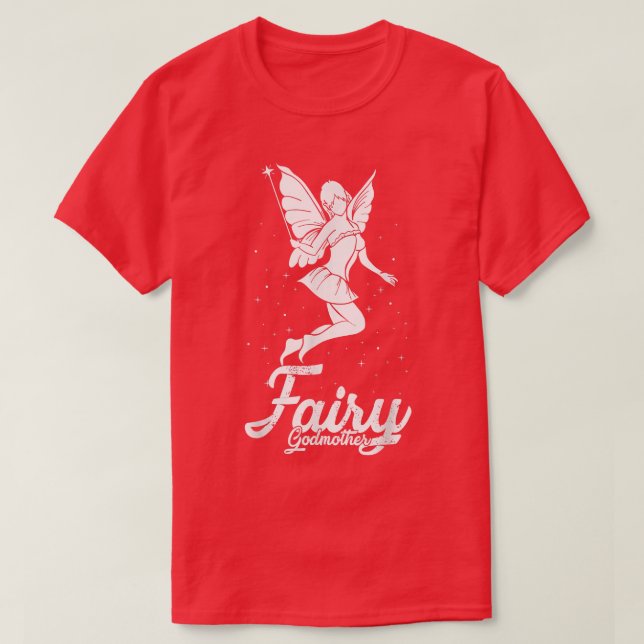 Fairy Godmutter Blume Magical Wand Fantasy T-Shirt (Design vorne)