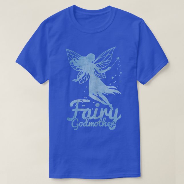 Fairy Godmutter Magic Wand Fantasy T-Shirt (Design vorne)