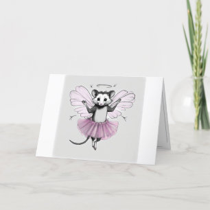 Fairy Godmutter Opossum Card Dankeskarte