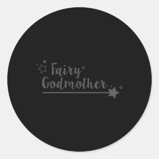 Fairy Godmutter Wand Star Zauberfantasie Runder Aufkleber