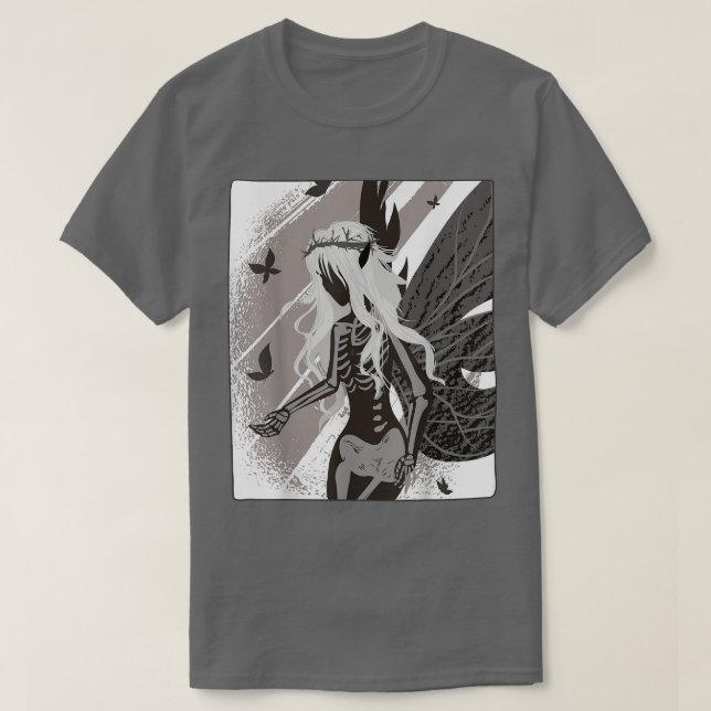 Fairy Grunge Dark Fairycore-Cotgoblincore T-Shirt (Design vorne)