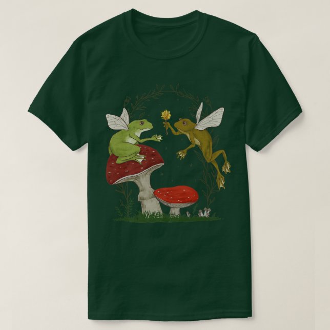 Fairy Grunge Fairycore Ästhetischer Frosch Liebhab T-Shirt (Design vorne)
