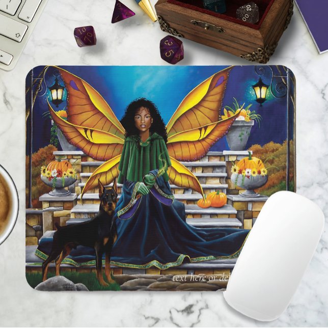 Fairy Guardian Doberman Dog Mousepad (Von Creator hochgeladen)