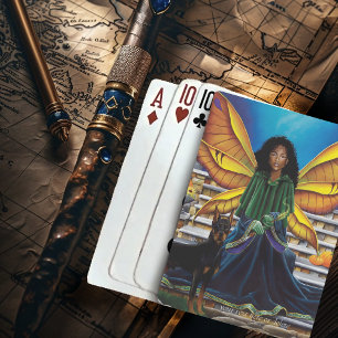 Fairy Guardian Doberman Dog Spielkarten