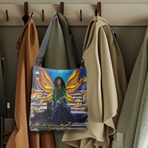 Fairy Guardian Doberman Dog Tragetaschen Mit Langen Trägern