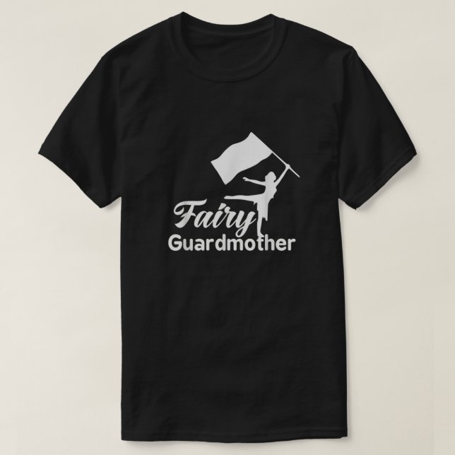 Fairy Guardmutter Mama Flag Girl Silh T-Shirt (Design vorne)
