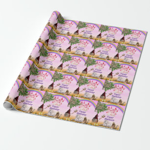 Fairy Happy Birthday Geschenkpapier