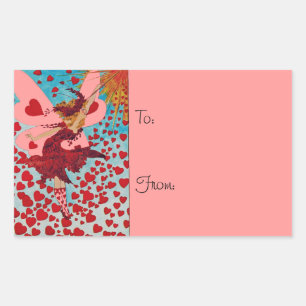 Fairy Hearts ÄNDERN FARBE ~ Square Stickers