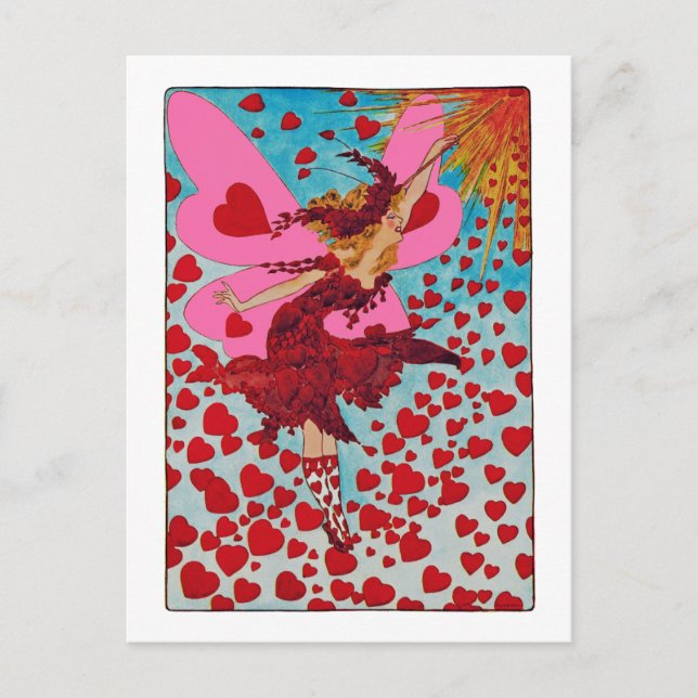 Fairy Hearts ~ Postkarte / Einladungen (Vorderseite)