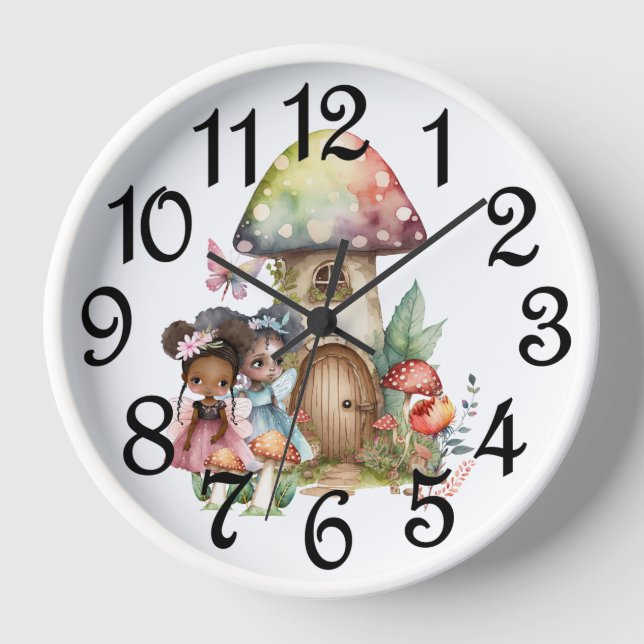 Fairy House Akrolic Wall Clock Uhr (Vorderseite)