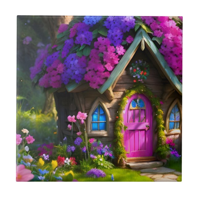 Fairy House Fliese (Vorderseite)