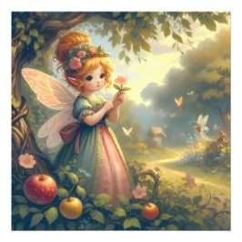 Fairy im Garten Fotodruck