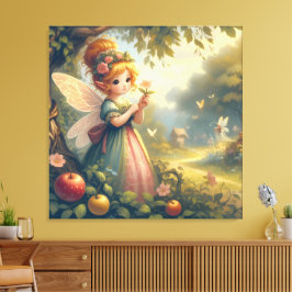 Fairy im Garten Leinwanddruck