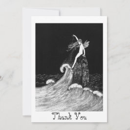 Fairy in Fairyland Vintag Art Dankeskarte