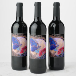 Fairy in Moonlight Food oder Wine Label Set Weinetikett