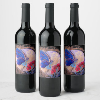 Fairy in Moonlight Food oder Wine Label Set Weinetikett