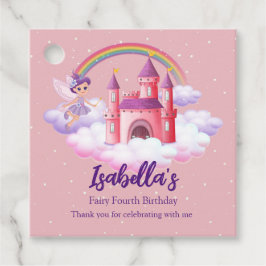Fairy Kid's Birthday Fairytale Castle Rainbow  Geschenkanhänger