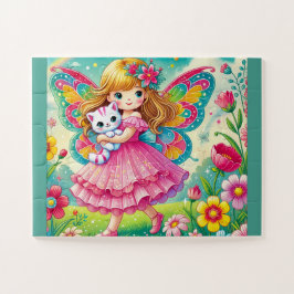 "FAIRY & KITTEN" JIGSAW PUZZLE