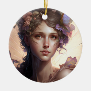 Fairy Lady Fantasy Art Keramik Ornament