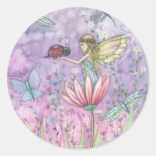 Fairy Ladybug Stickers von Molly Harrison (Vorderseite)