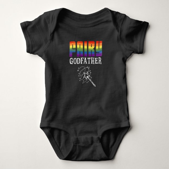 Fairy LGBT Prix Equality Awareness Pate Baby Strampler (Vorderseite)
