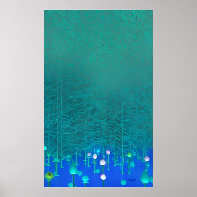 Fairy Light in Woodlands Bright Poster (Vorne)