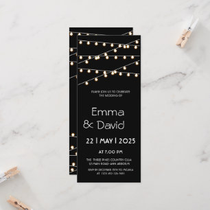 FAIRY LIGHTS WEDD INVITATION EINLADUNG