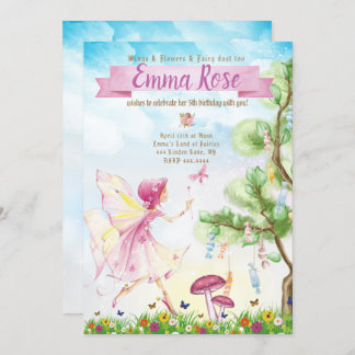 Fairy Magic Birthday Party Einladung