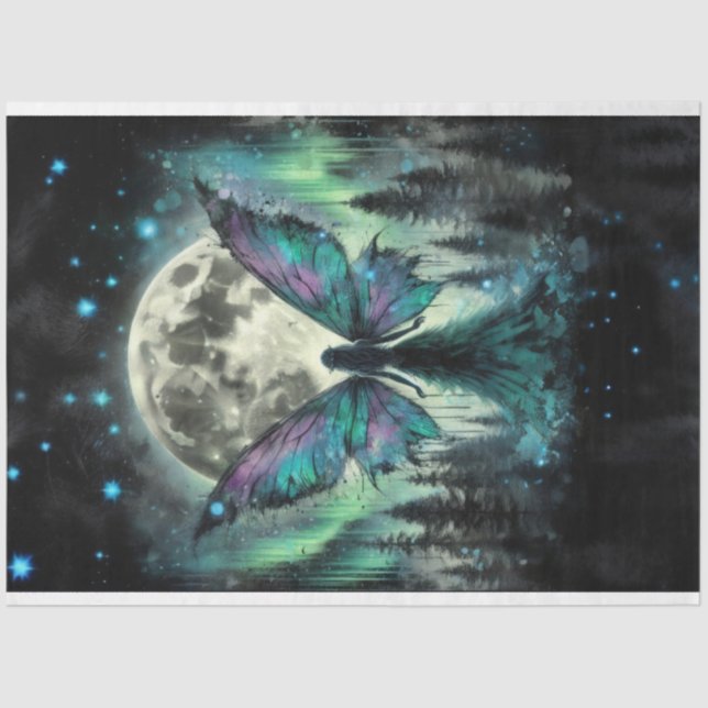 Fairy Magic Moon Tissue Paper Seidenpapier (Vorderseite)