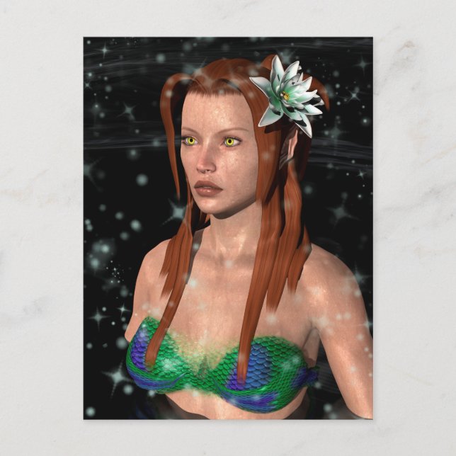 Fairy Mermaid Postkarte (Vorderseite)