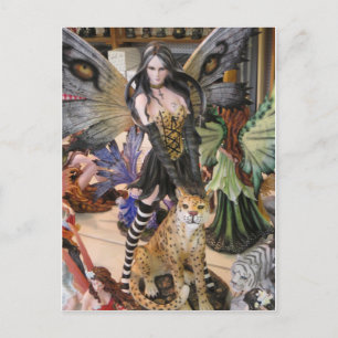 Fairy mit Leopard Postkarte