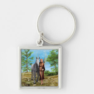 Fairy mit Unicorn Schlüsselanhänger