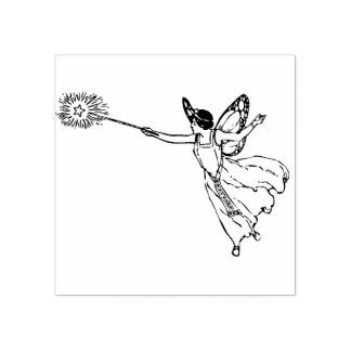 Fairy mit Zauberstab Gummistempel