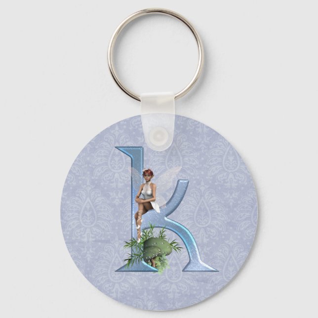 Fairy Monogram K Schlüsselanhänger (Vorderseite)