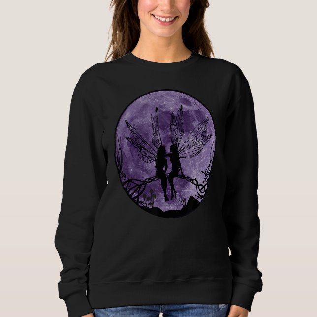 Fairy Moonlight Mystical Magical Fairies Forest Fi Sweatshirt (Vorderseite)