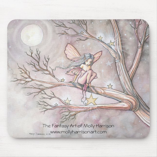 Fairy Mousepad 'Tree of Stars' von Molly Harrison (Vorne)