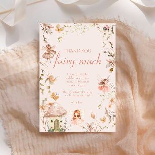 Fairy Mushroom Hütte Boho Watercolor Geburtstag Dankeskarte