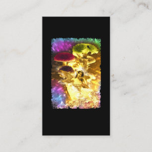 Fairy Mushroom Psychedelic Imagination Visitenkarte